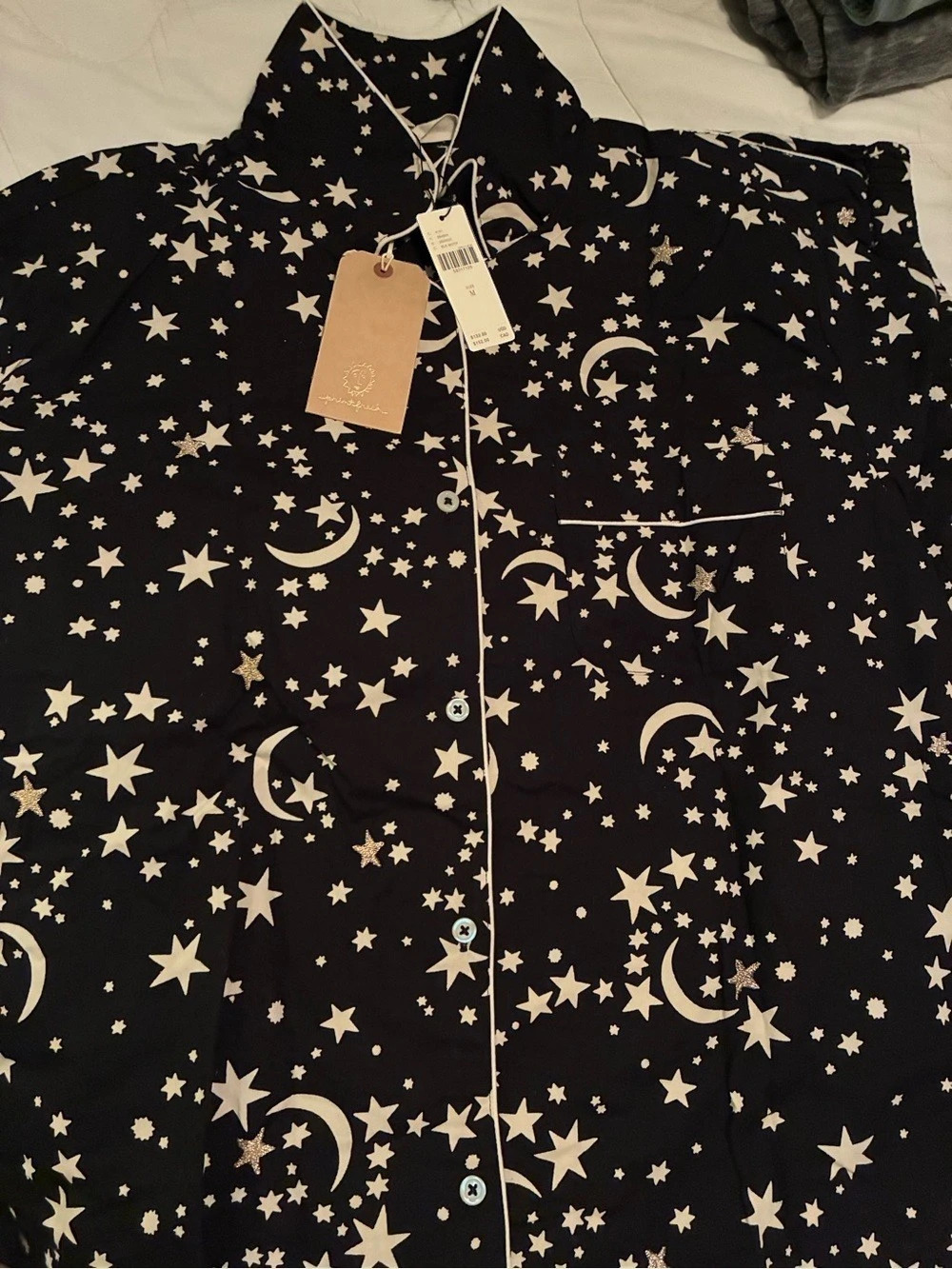 Anthropologie Printfresh Celestial Skies PJ Set